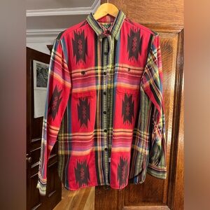 Polo Ralph Lauren Aztec / Beacon print button down shirt